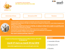 Tablet Screenshot of classementmaster.smbg.fr